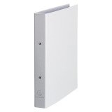 Ring binder Exacompta cardboard/polypropylene 2 rings back 4 cm white