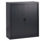 Brown curtain cabinet
