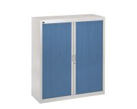 Armoire à rideaux gris démontable H 136 x L 120 cm