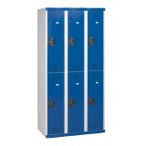 Vestiaire colonnes 2 cases monobloc