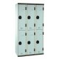 Vestiaire colonnes 2 cases monobloc