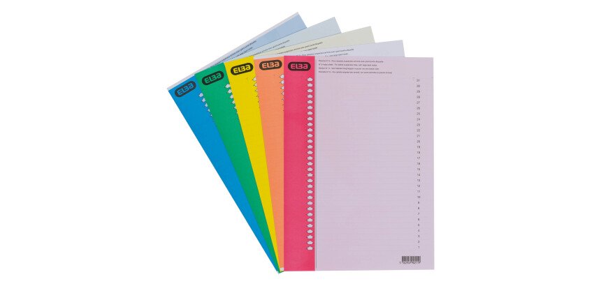 Planche d'étiquettes dossier suspendu n°9 L'Oblique AZ pour armoire - couleurs assorties - Paquet de 310 étiquettes