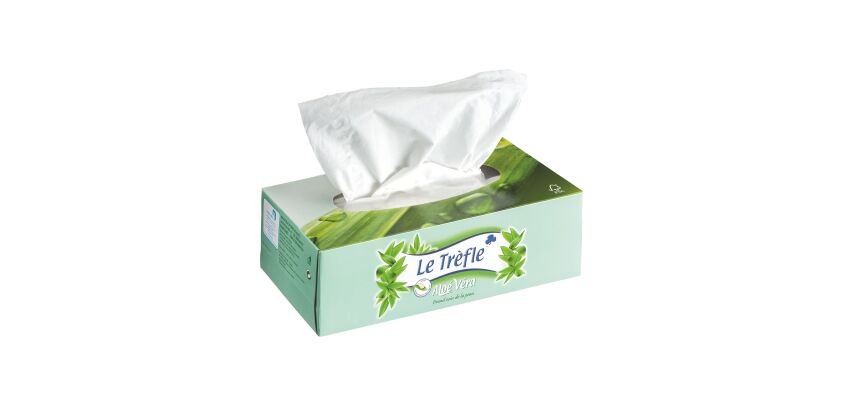 Pack de 36 boites de 80 mouchoirs triple épaisseur Le Trèfle à l'Aloe Vera + 12 OFFERTES