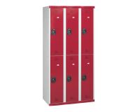 Vestiaire colonnes 2 cases monobloc