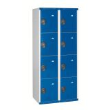 Vestiaire colonnes 4 cases monobloc