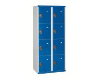 Vestiaire colonnes 4 cases monobloc