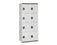 Vestiaire colonnes 4 cases monobloc