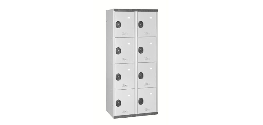 Vestiaire colonnes 4 cases monobloc
