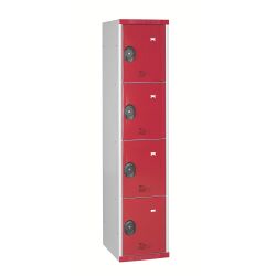 Vestiaire colonnes 4 cases monobloc