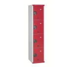 Vestiaire colonnes 4 cases monobloc