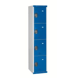 Vestiaire colonnes 4 cases monobloc