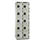 Vestiaire colonnes 5 cases monobloc