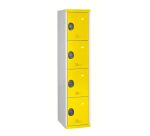 Vestiaire colonnes 4 cases monobloc