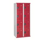 Vestiaire colonnes 4 cases monobloc