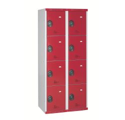 Vestiaire colonnes 4 cases monobloc