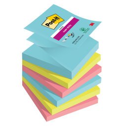 Z-Notes colour Miami Super Sticky Post-it 76 x 76 mm - Block of 90 sheets