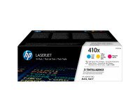 HP 410X, pack 3 toners hoge capaciteit kleuren