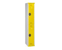 Vestiaire Classique - 1 colonnes/2 cases monobloc - jaune
