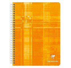 Cahier spirale Clairefontaine Metric 17 x 22 cm - petits carreaux - 100 pages