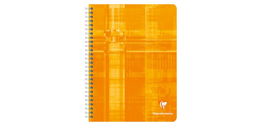 Spiraalschrift Clairefontaine Metric 17 x 22 cm kleine ruitjes 100 pagina's