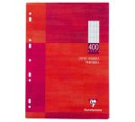 Copies doubles 400 pages séyès 90g format A4 21 x 29,7 cm Metric Clairefontaine - perforées