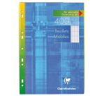 Etui 400 feuillets mobiles Clairefontaine Metric format A4 21 x 29,7 cm - grands carreaux
