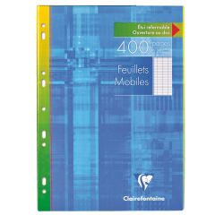 Hojas móviles 400 páginas séyès formato A4 21 x 29,7 cm Metric Clairefontaine - perforadas