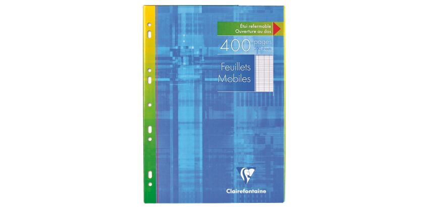 Hojas móviles 400 páginas séyès formato A4 21 x 29,7 cm Metric Clairefontaine - perforadas
