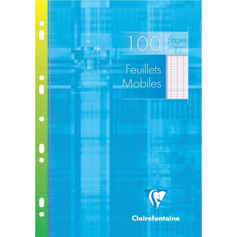 Etui 100 lose Blätter Clairefontaine Metric Größe A4 21 x 29,7 cm große Quadrate