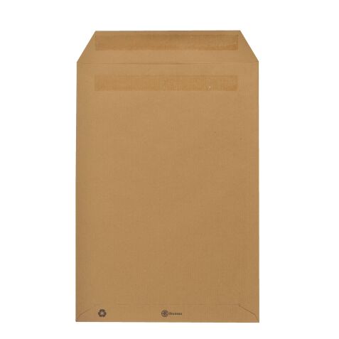 Pochette kraft brun recyclé 229 x 324 mm Bruneau 90 g sans fenêtre - Boîte de 250