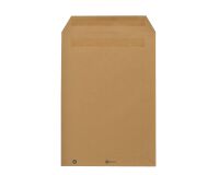 Bruneau - Pochette kraft brun recyclé 229 x 324 mm 90 g sans fenêtre - Boîte de 250