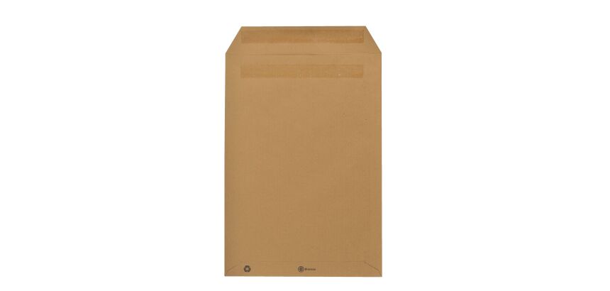 Bruneau - Pochette kraft brun recyclé 229 x 324 mm 90 g sans fenêtre - Boîte de 250