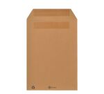 Bruneau - Recycled brown kraft envelope 162 x 229 mm 90 g without window - Box of 500