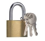Cadenas à clé laiton