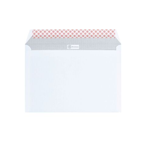 Sobre 162 x 229 mm Bruneau 90 g sin ventana blanco - Caja de 500