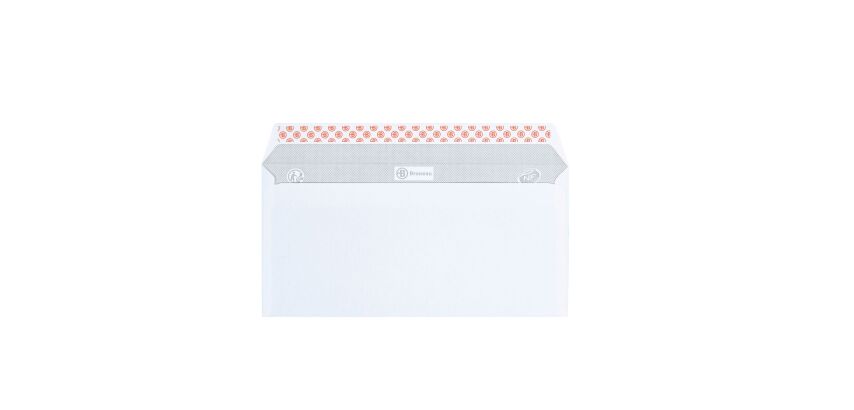 Sobre 110 x 220 mm Bruneau 80 g sin ventana blanco - Caja de 500