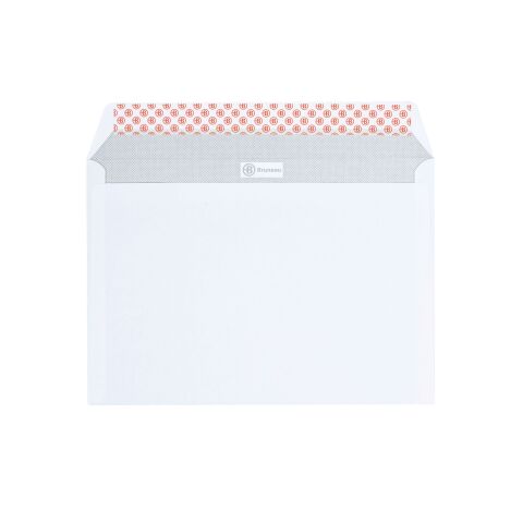 Sobre 162 x 229 mm Bruneau 90 g con ventana 45 x 100 mm blanco - Caja de 500