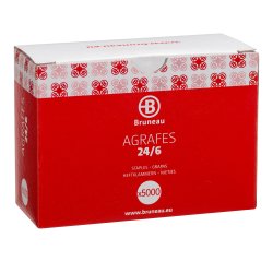 Staples Bruneau 24/6 galvanized - box of 5000