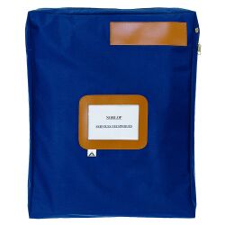 Postsack mit Balg Alba 40 x 50 cm blau