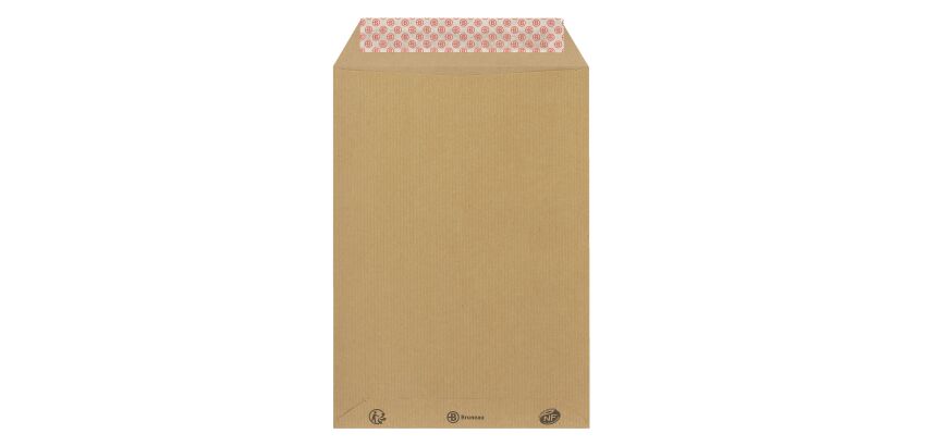 Sobres kraft marrón 176 x 250 mm Bruneau 90 g sin ventana - Caja de 500