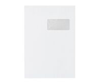 Tasche aus weißem Pergament 229 x 324 mm Bruneau 90 g mit Fenster 50 x 100 mm - Packung mit 250