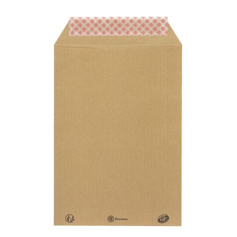 Pochette kraft milleraies brun 162 x 229 mm Bruneau 90 gr sans fenêtre - Boîte de 500