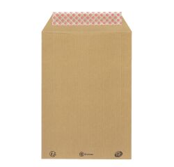 Pochette kraft milleraies brun 162 x 229 mm Bruneau 90 gr sans fenêtre - Boîte de 500