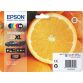 Pack of 4 cartridges Epson 33XL black + color, high capacity for inkjet printer