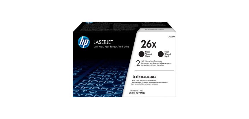 HP 26X, pack 2 toners haute capacité noir