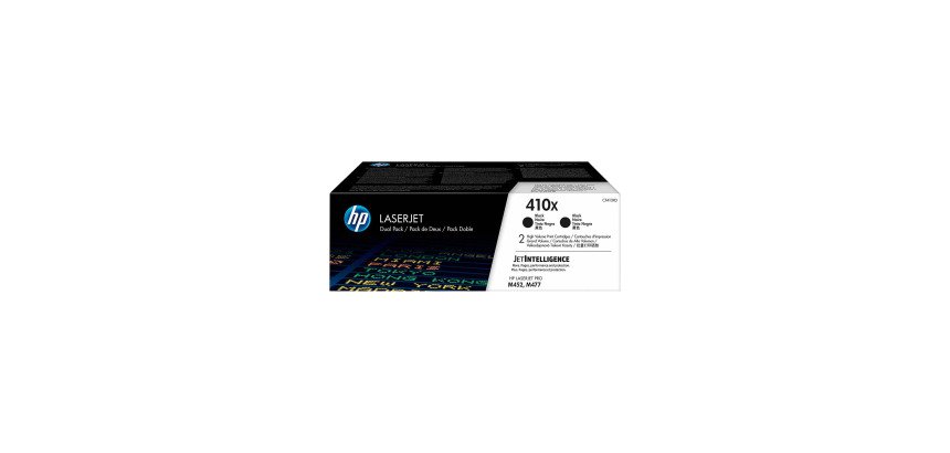 HP 410X, pack 2 toners haute capacité noir