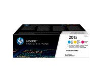 HP 201X (CF253XM) Pack 3 tóneres originales colores alta capacidad
