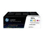 HP 201X, pack 3 toners haute capacité couleurs