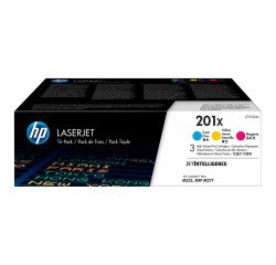 HP 201X (CF253XM) Pack 3 tóneres originales colores alta capacidad