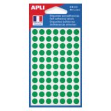 Pastilles adhésives Ø 8 mm couleurs - Pochette de 462 gommettes